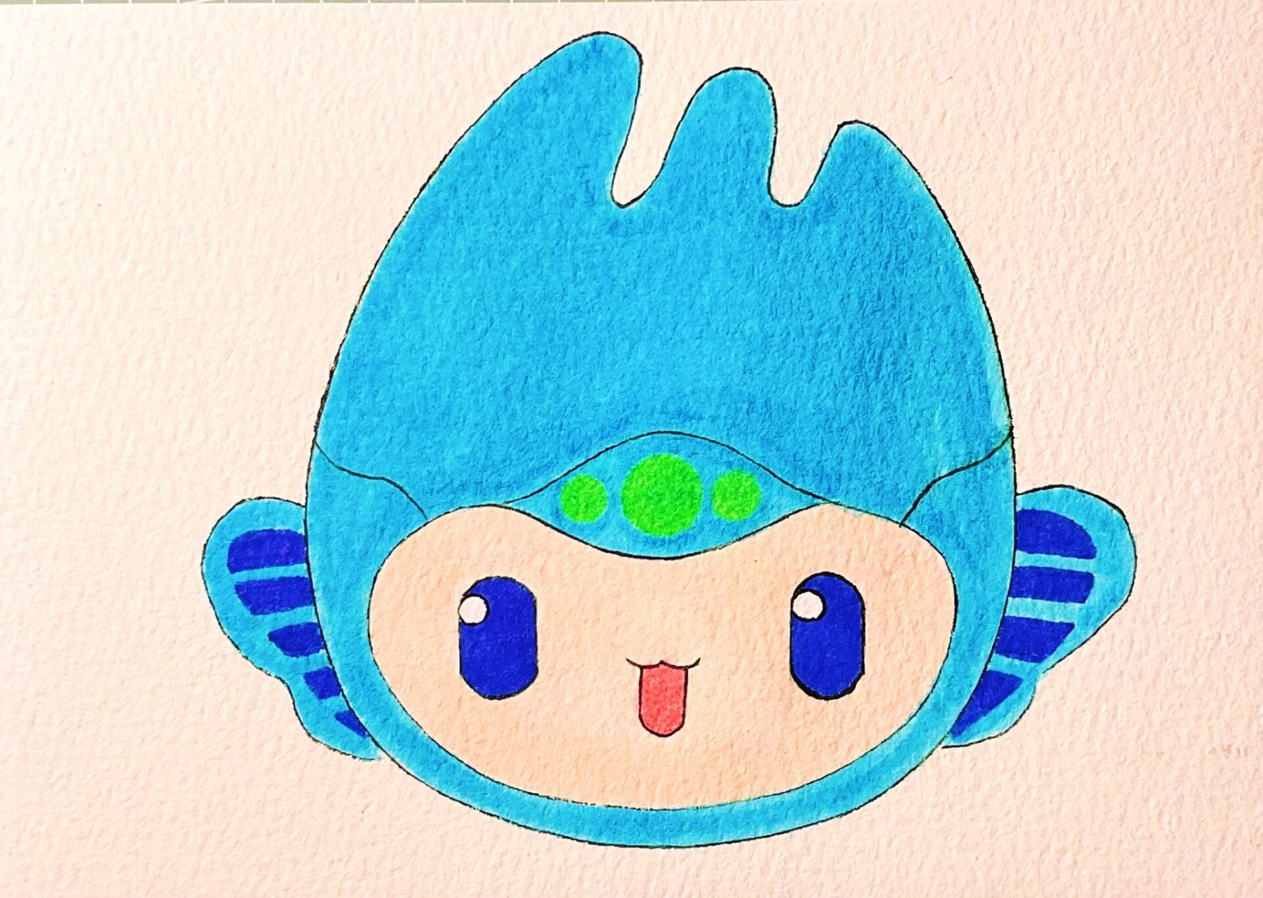 是不是很简单? 宸宸马克笔绘画过程图 绘画工具96 自动铅