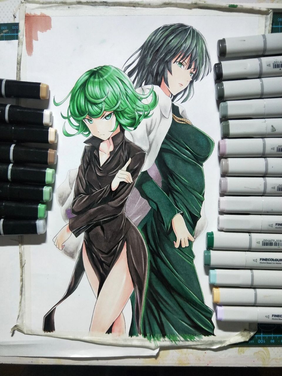 战栗的龙卷,地狱的吹雪 19年的临摹 19年的我不擅长马克笔大面积平涂