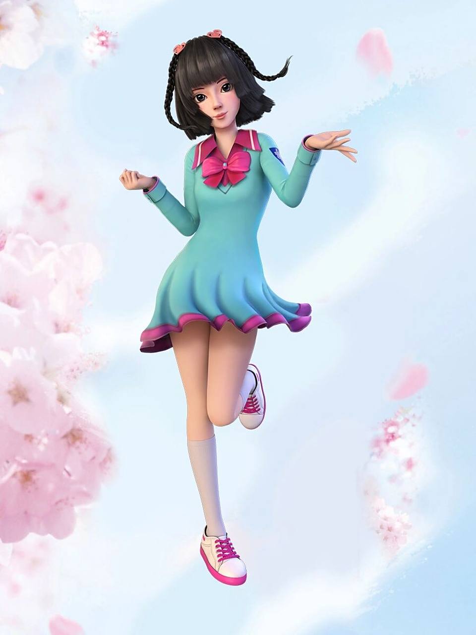 叶罗丽高清壁纸-王默 之前有个小姐姐说想要王默的樱花背景的壁纸,做