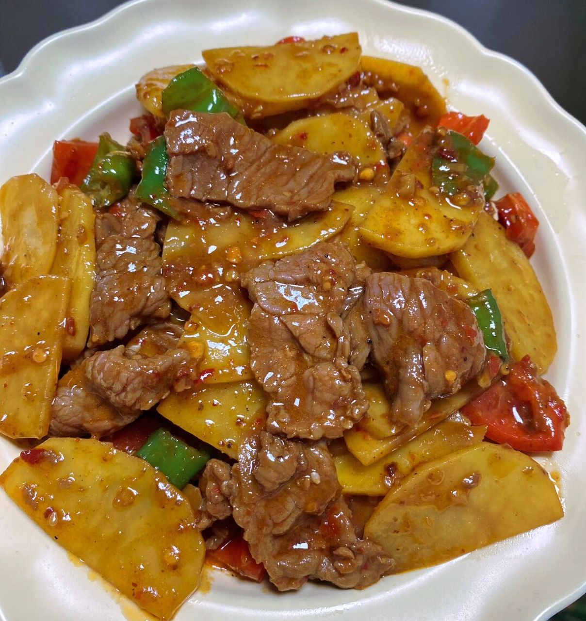 99土豆片炒牛肉99无敌下饭菜,真的绝!