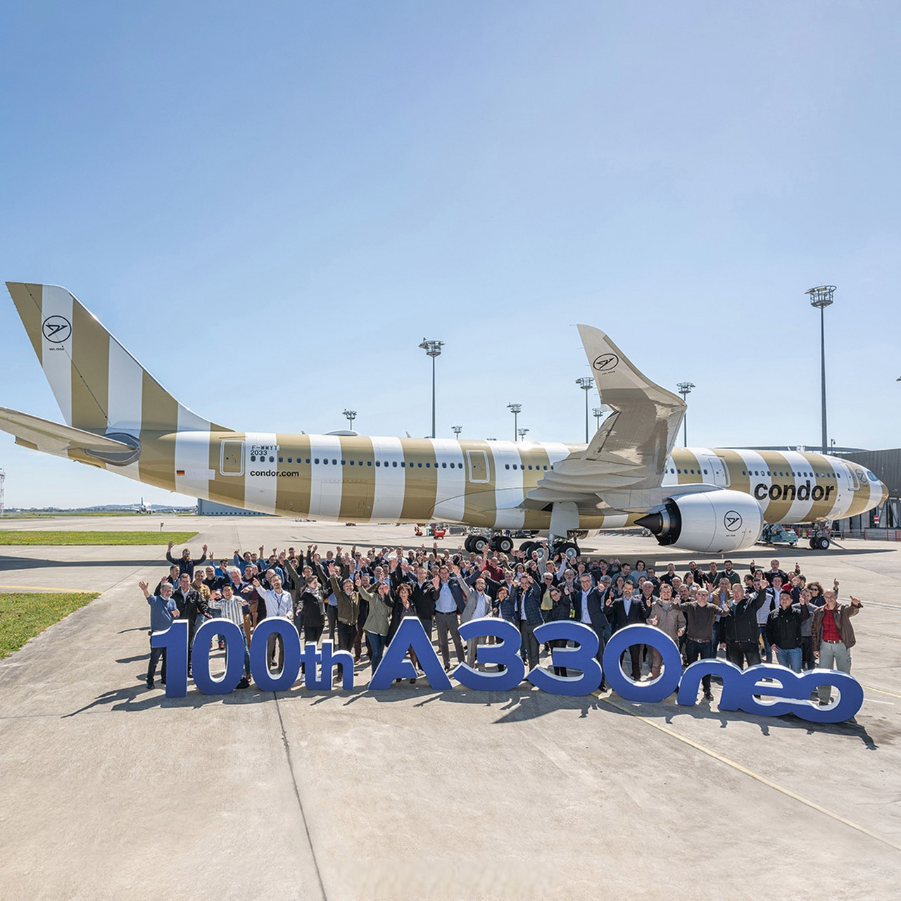 【空客交付第100架a330neo】11日,德国神鹰航空宣布接收其第五架a330