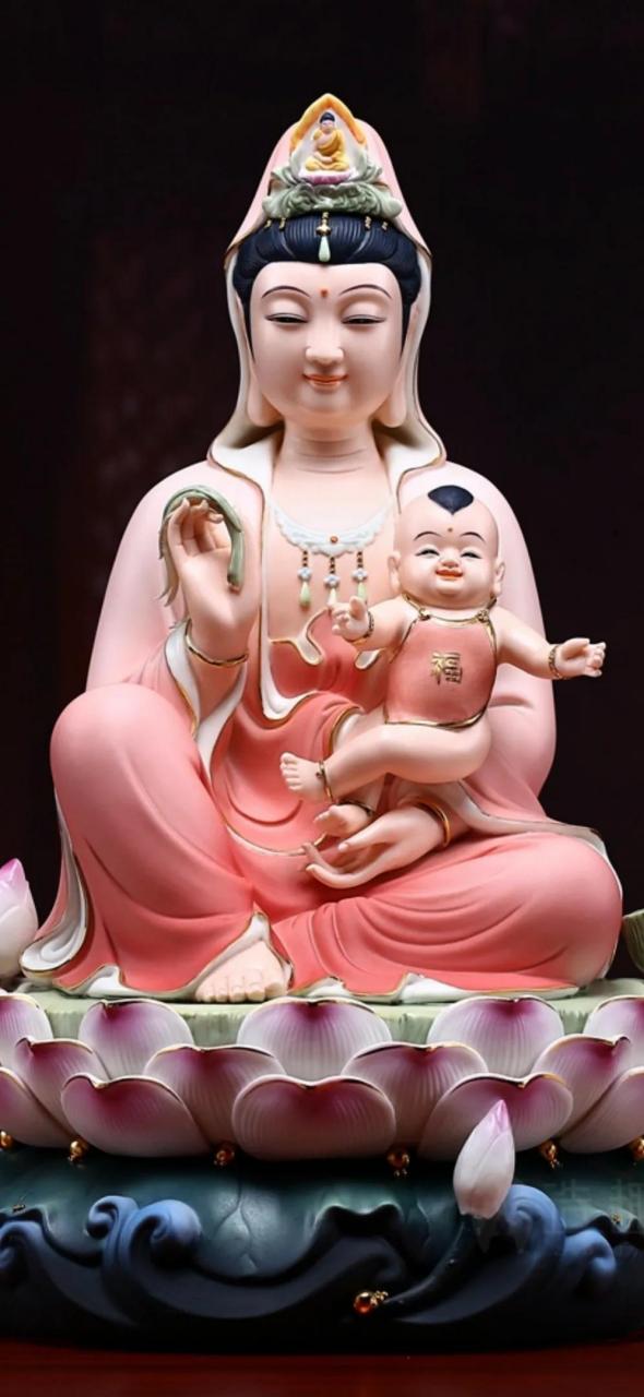 和观音菩萨不同,送子观音并不是观音菩萨的三十三应化身之一.