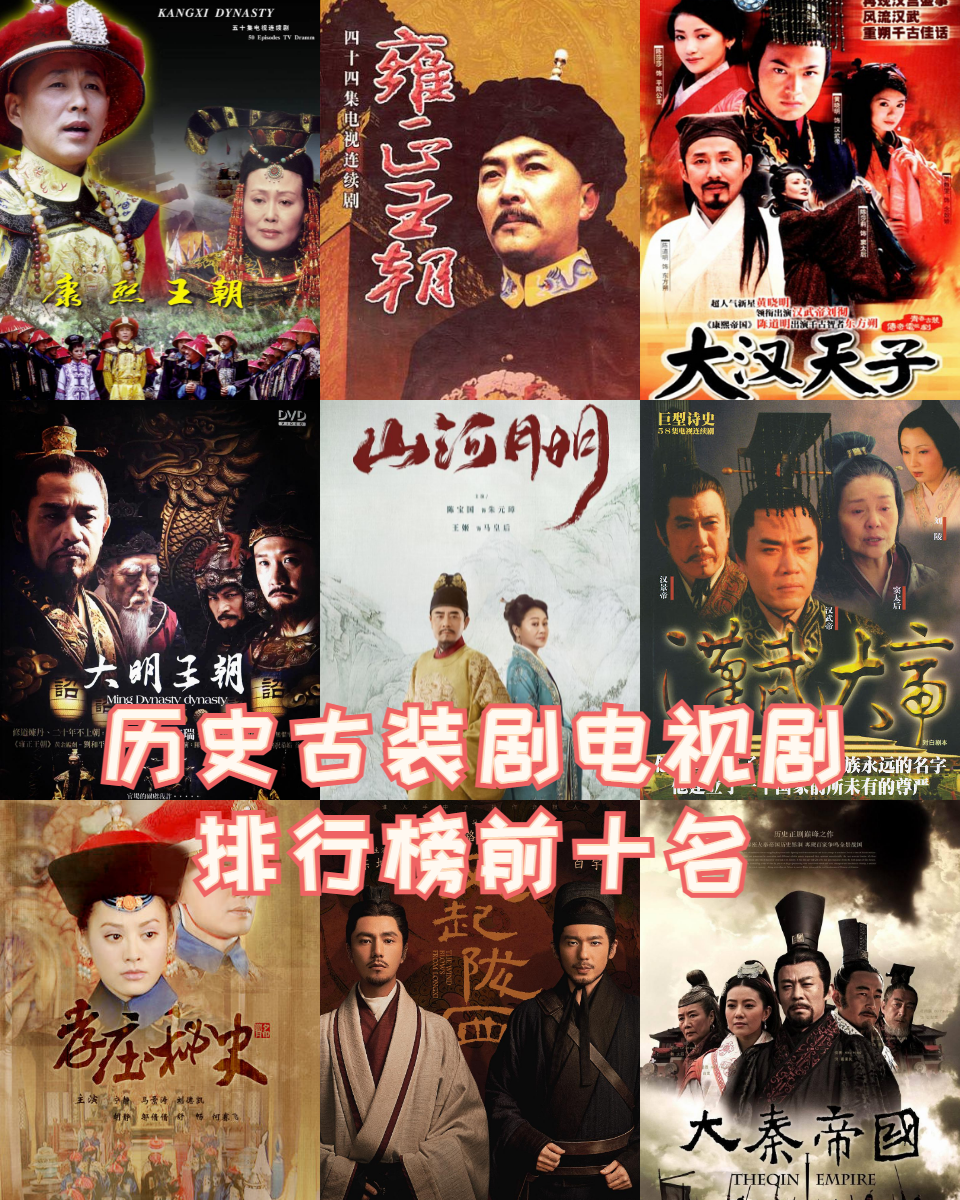 历史古装剧电视剧排行榜前十名