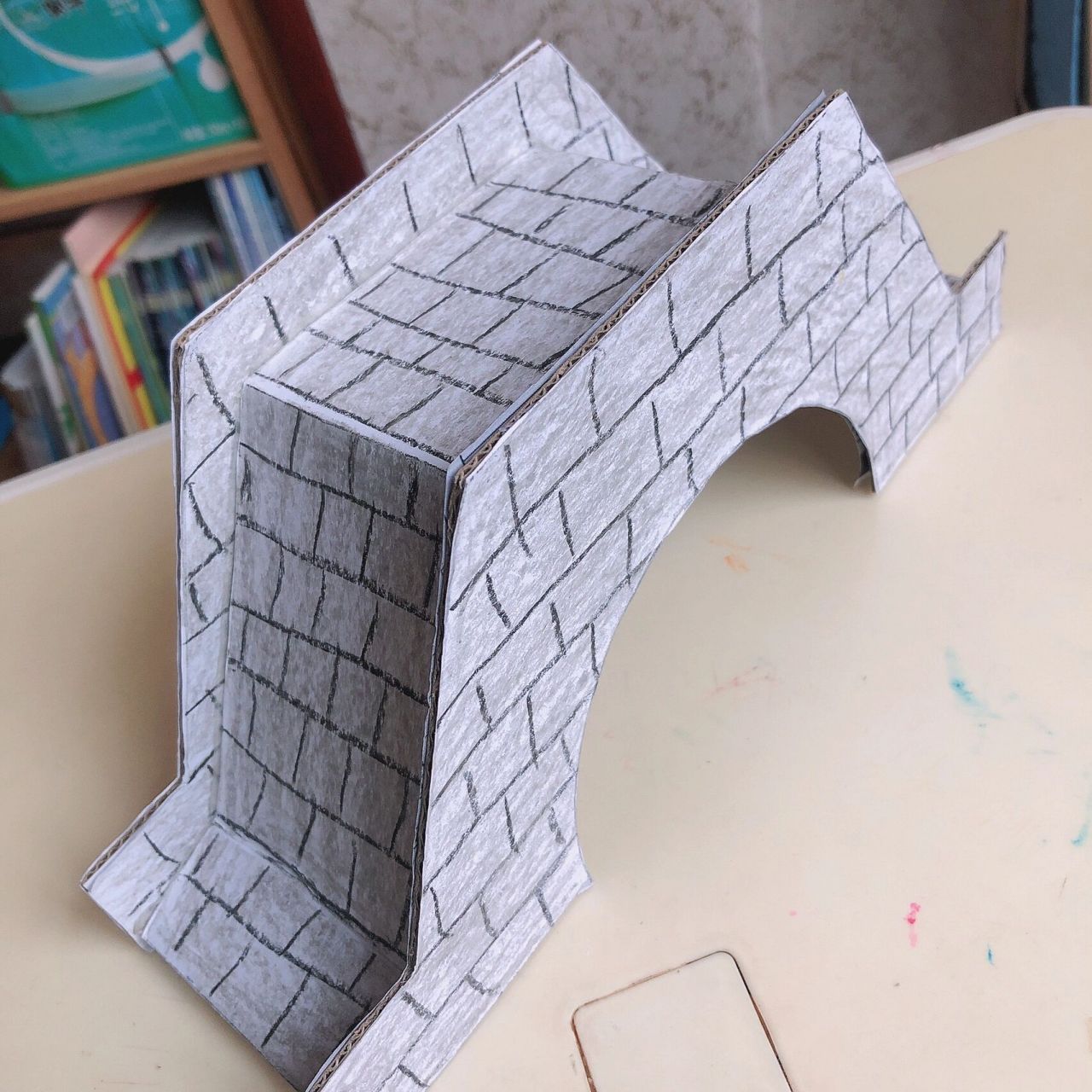 幼儿园手工作业 桥 幼儿园学校作业,参照了里这两位的构思(图67)献丑