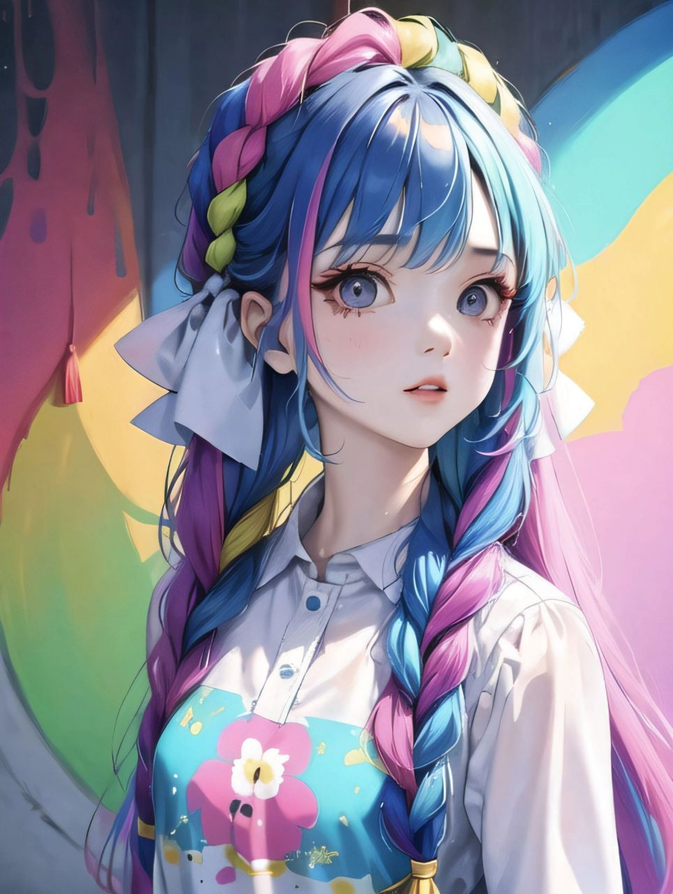 ai彩虹女孩 青春靓丽的女孩