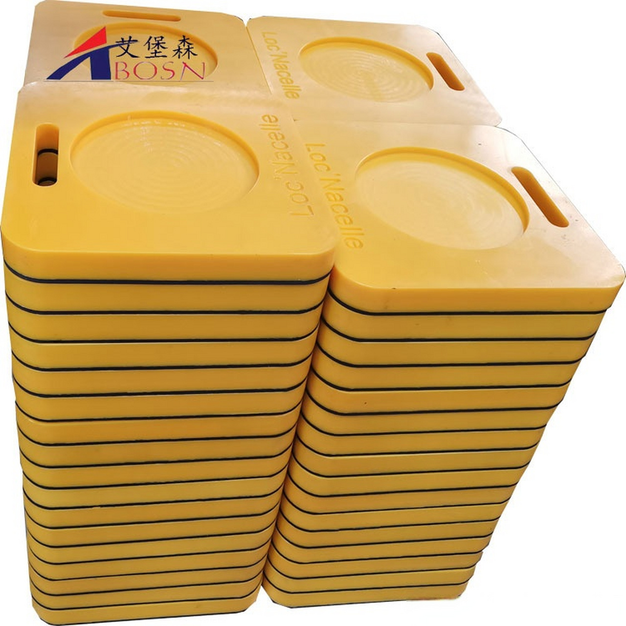 聚乙烯吊车支腿垫板的作用及优势  聚乙烯吊车支腿垫板是一种专门为