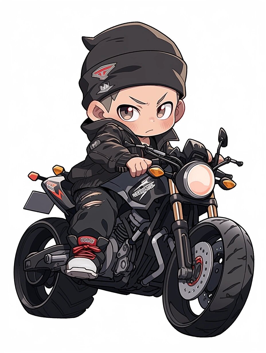 q版人物‖机车男孩