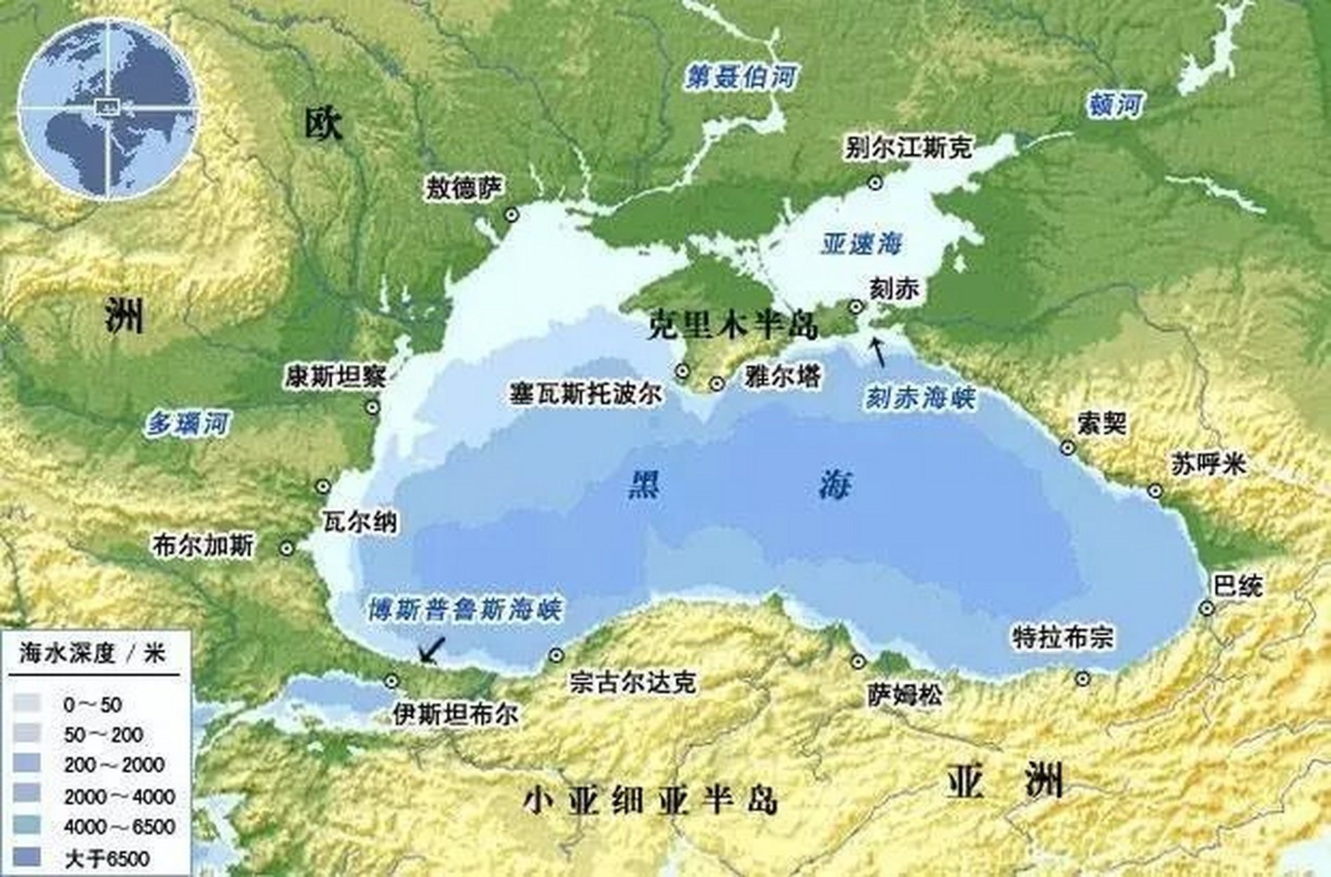 亚速海地图图片