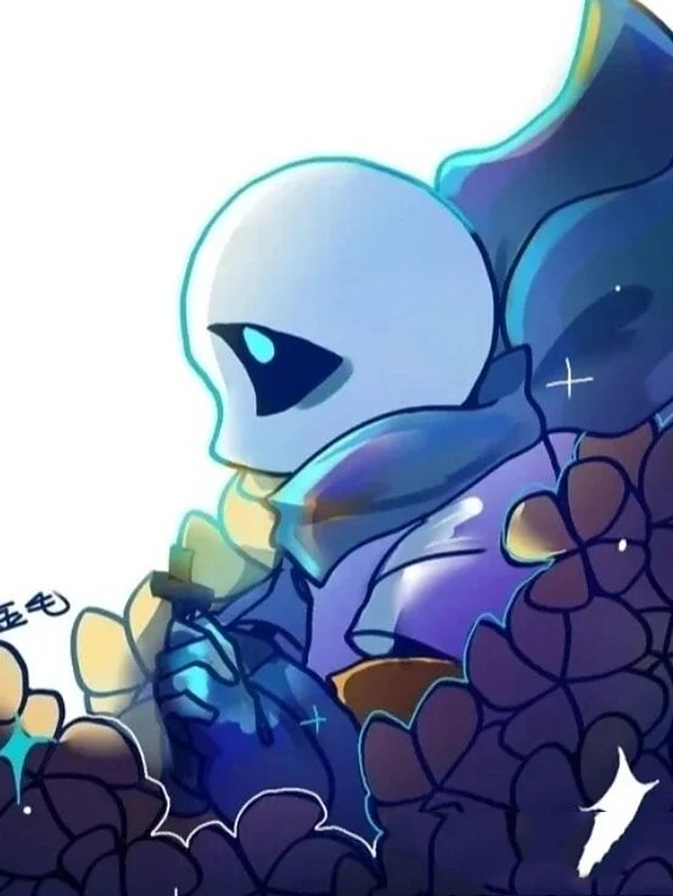 蓝莓sans头像.长按收藏. 正文:我是正文,它们是头像