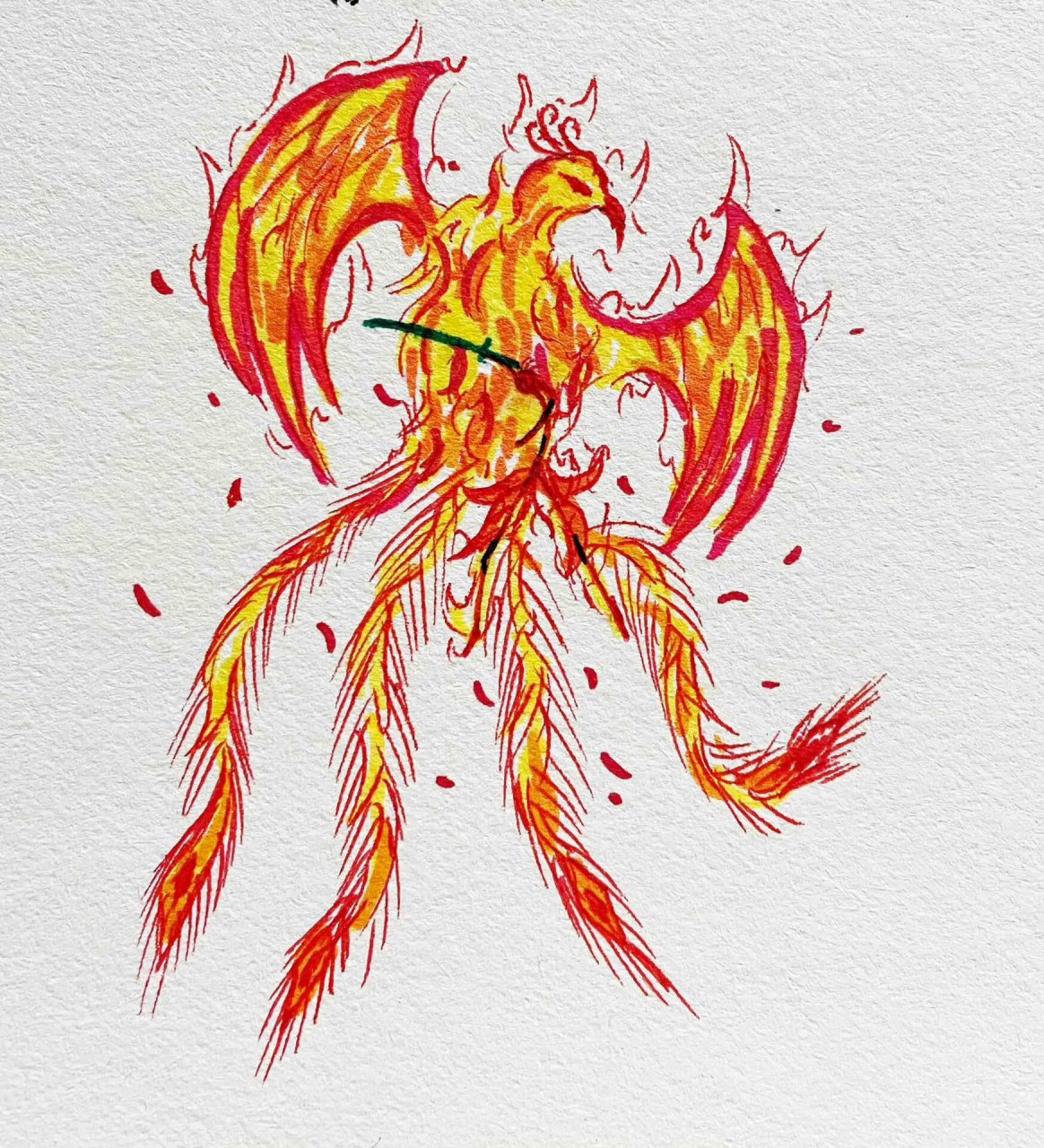 火柴人火元素技能绘画