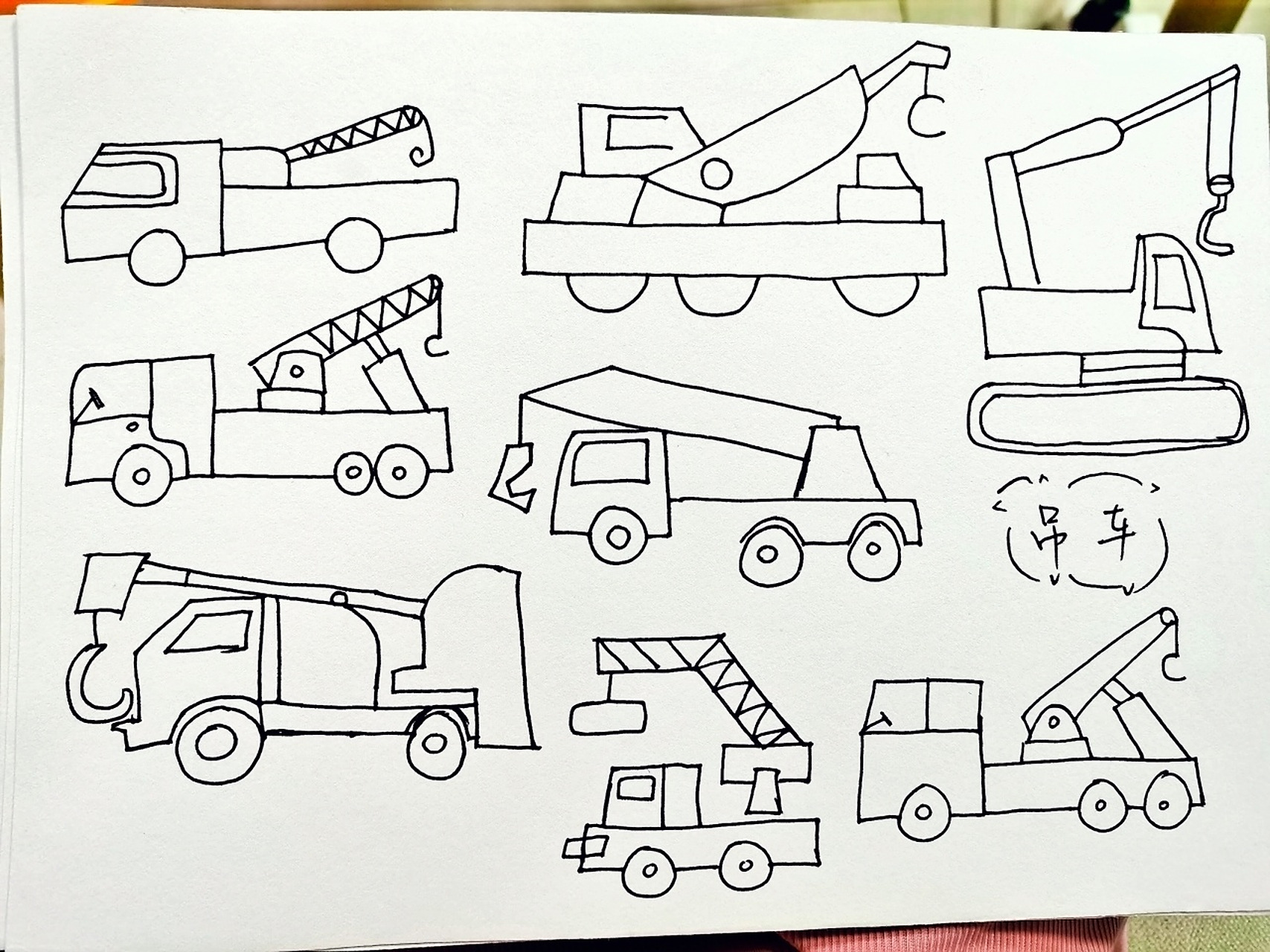 幼师day229---简笔画:吊车 起重机属于吊车嘛
