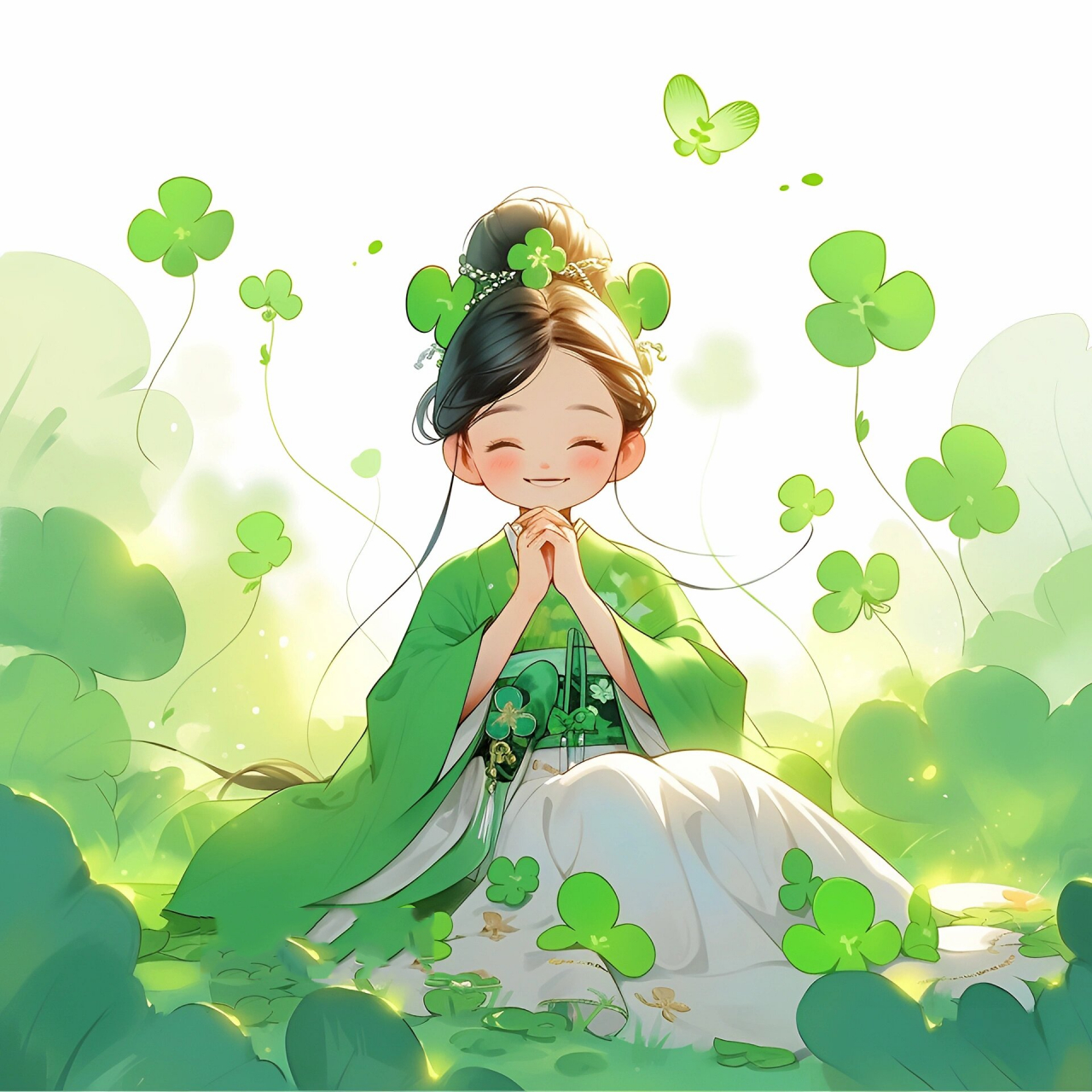 真的是爱了这个四叶草的绿色头像了!