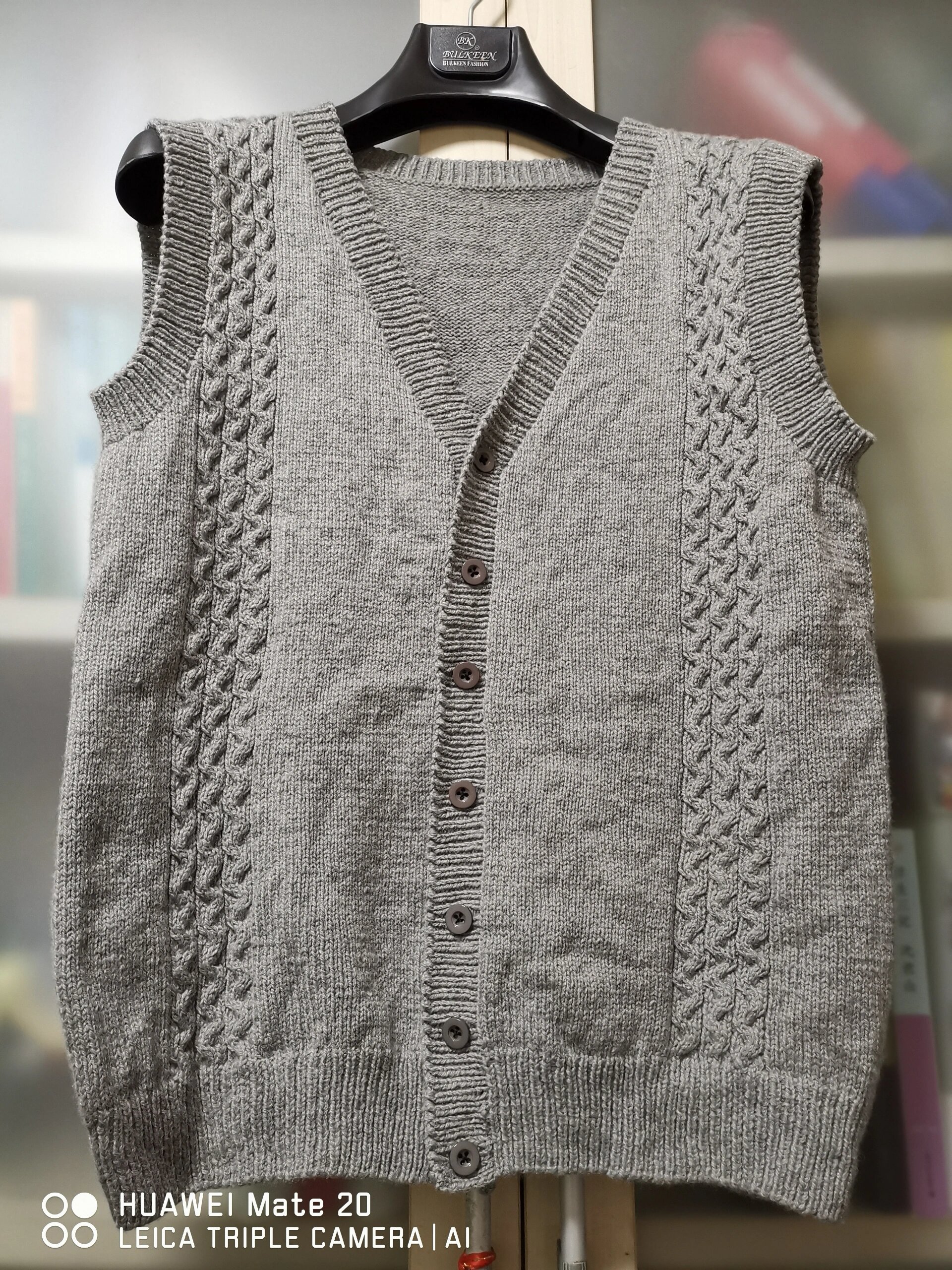 男士背心编织图解