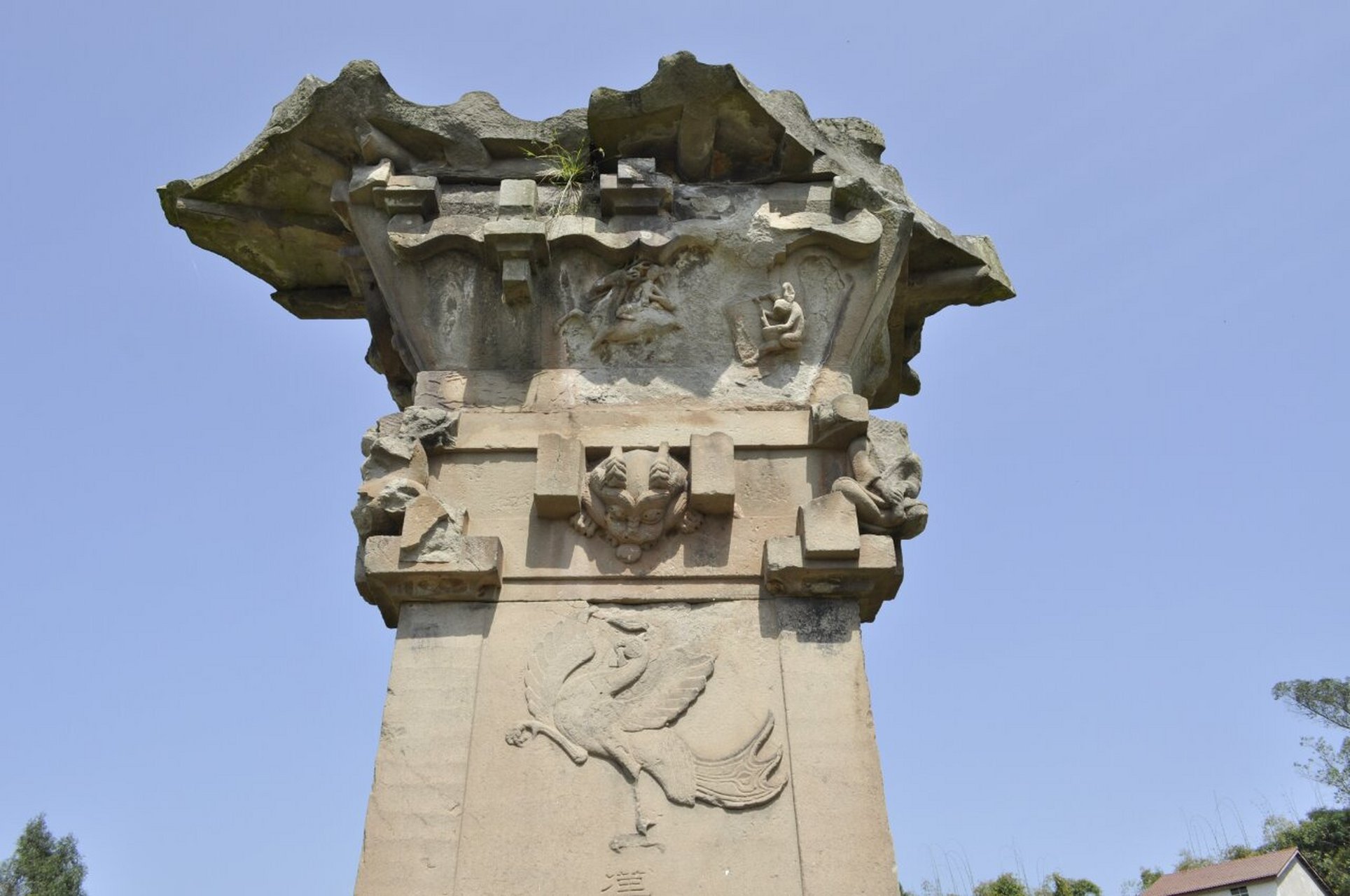 四川汉阙之四 沈府君阙(汉,国保),此阙建于东汉延光年间,双阙皆存,坐