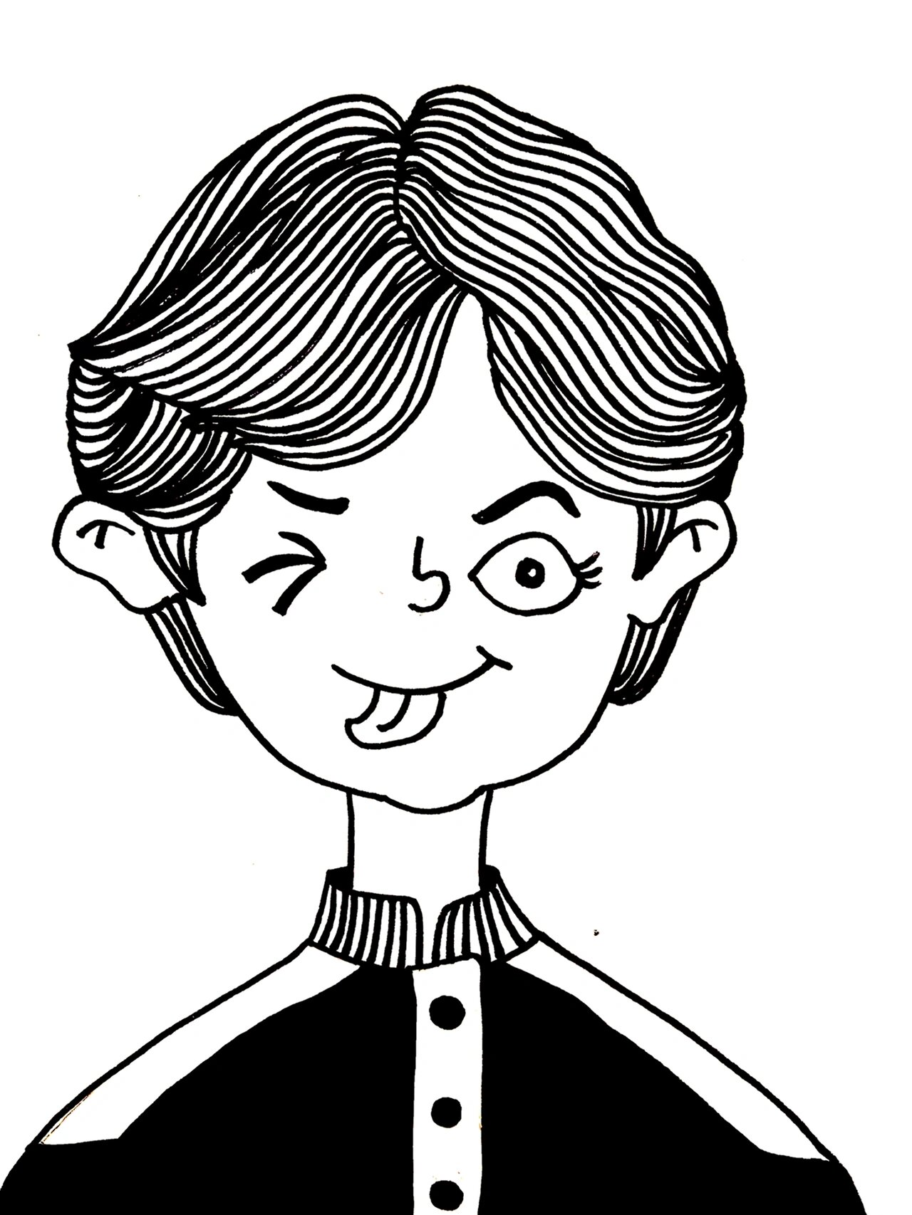 线描——《人物面部》