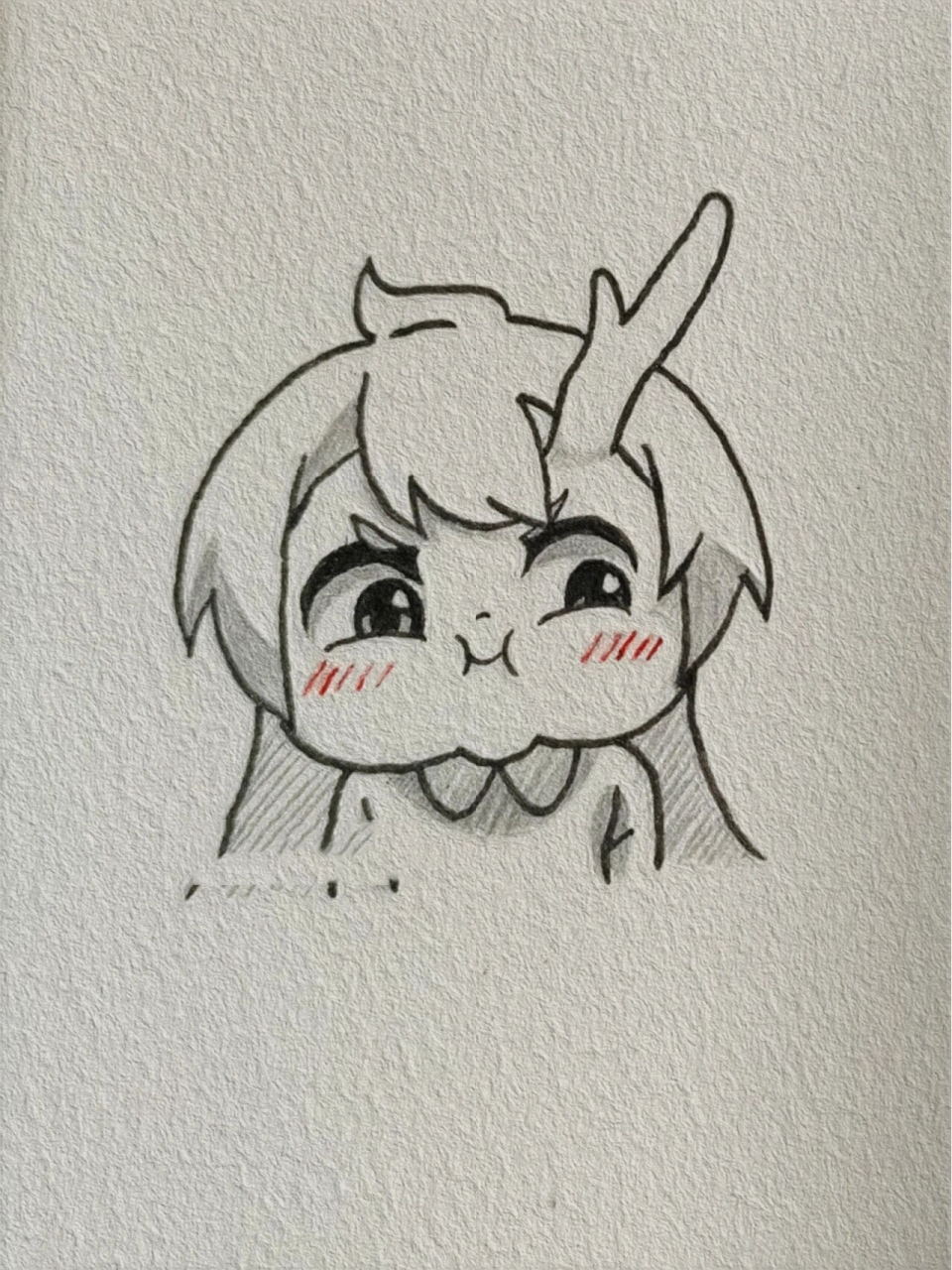 教你画超可爱茨木童子!      这个我没看过,但是好可爱哦