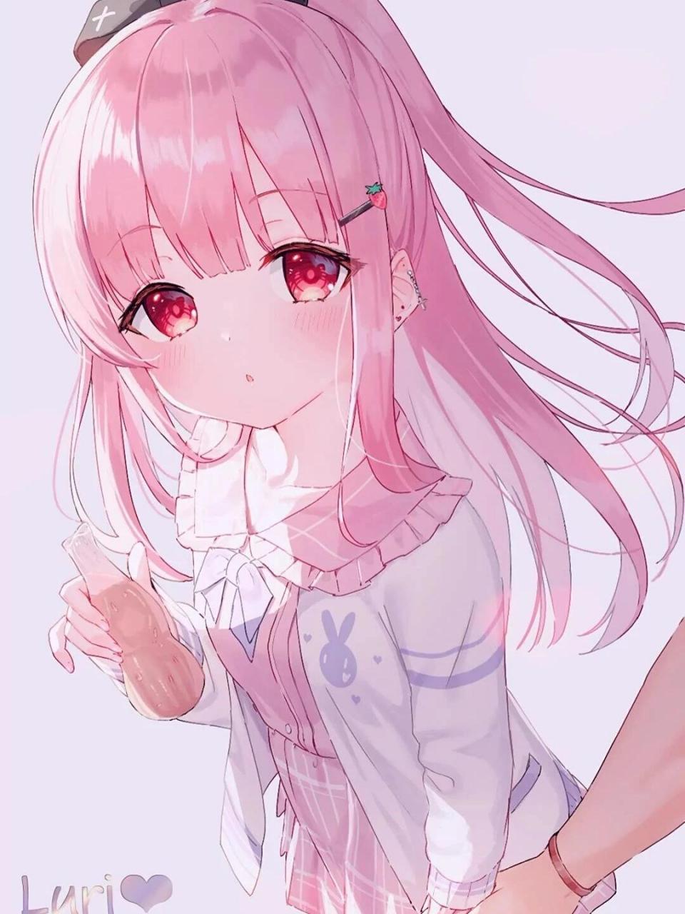 少女心头像# #粉色头像# #二次元头像# #头像# #可爱漫画头像# #背种