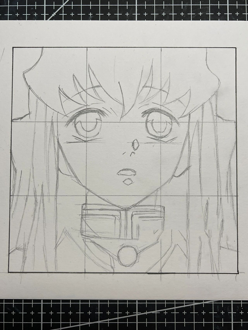 之刃·时透无一郎 附线稿过程 7515边框:12×12cm 7515勾线笔