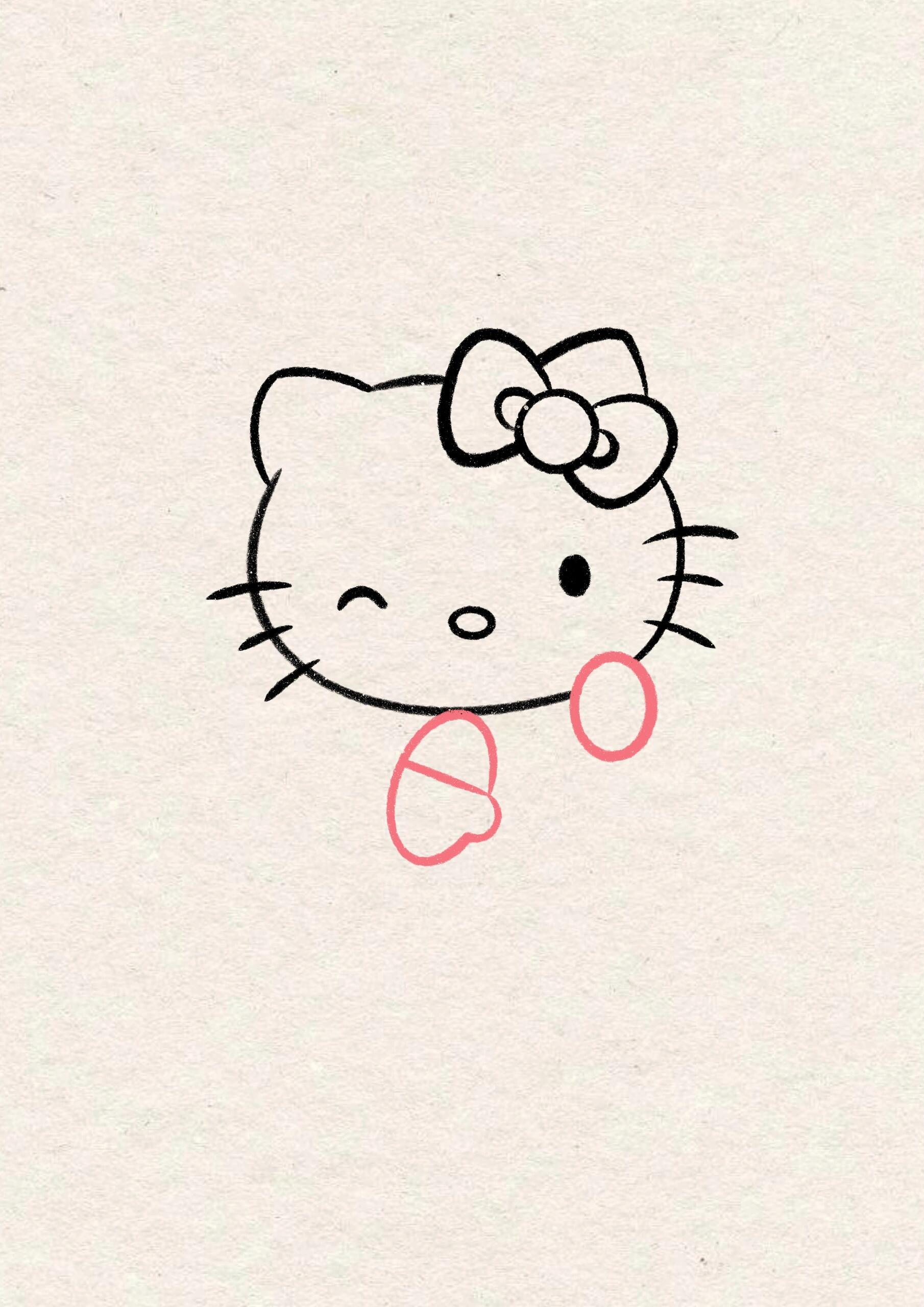 hellokitty简笔画 