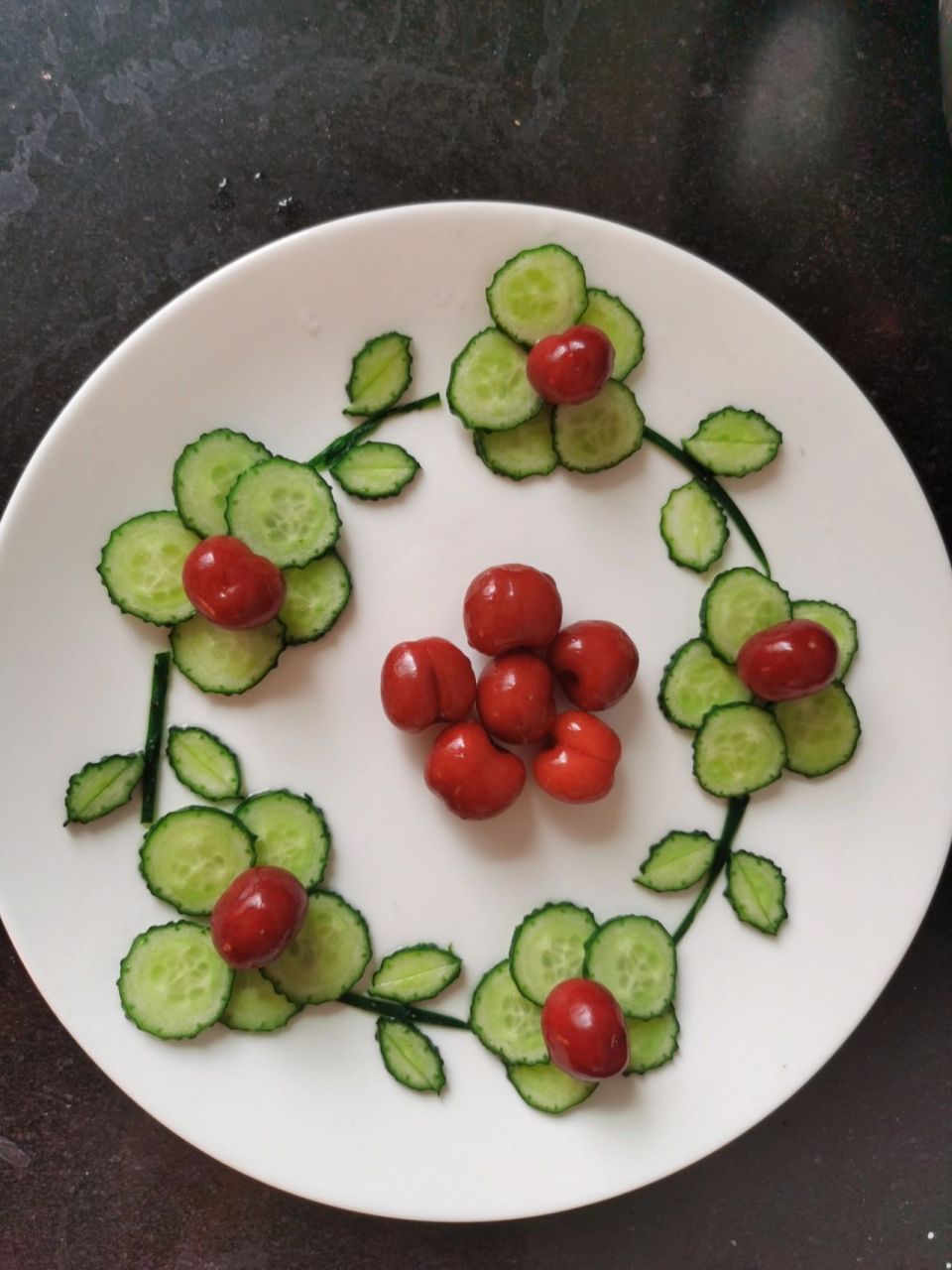 樱桃水果创意摆盘