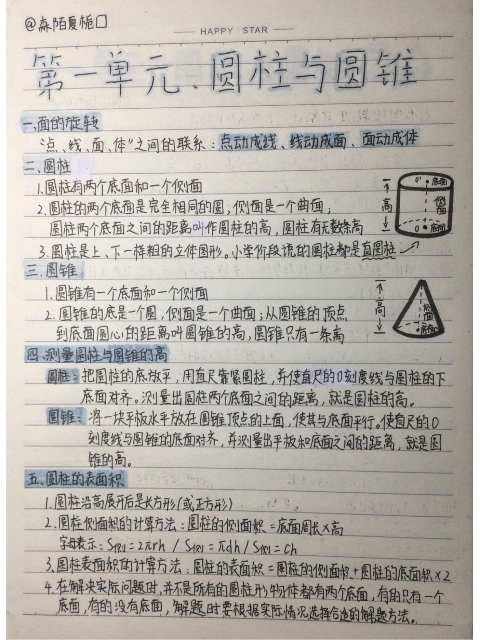 六年级下册数学1～4单元笔记 六年级下册数学 笔记 我是新来的97