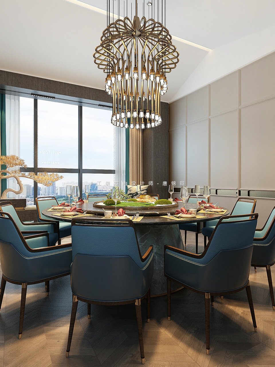 分享36套现代高级粤菜餐厅包房包厢设计 原创设计案例,包房是餐饮空间