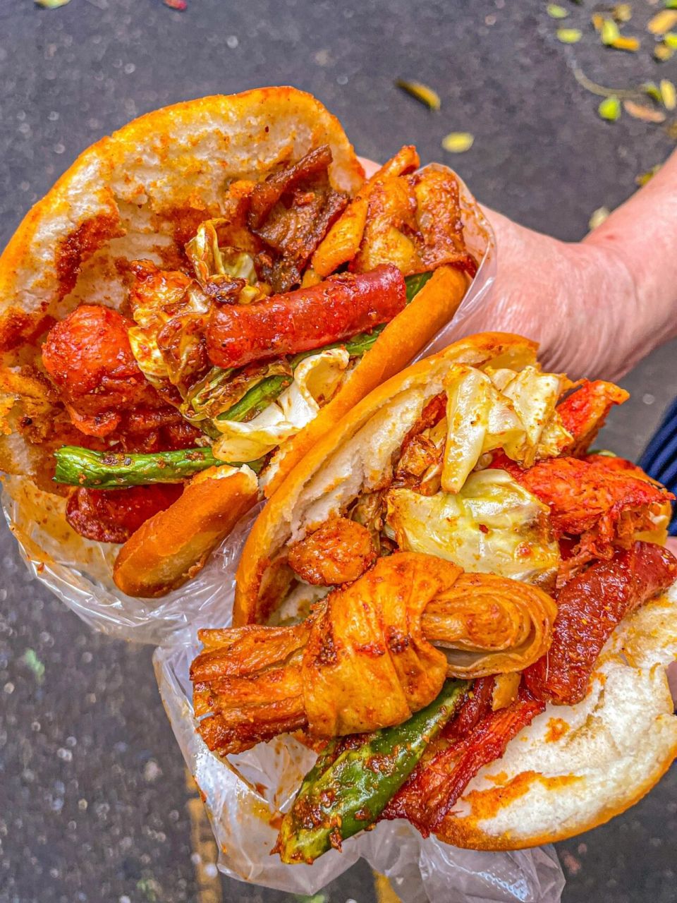 在惠州街头发现炸串夹馍6015炸串拌饼01香绝了 97爆全网的