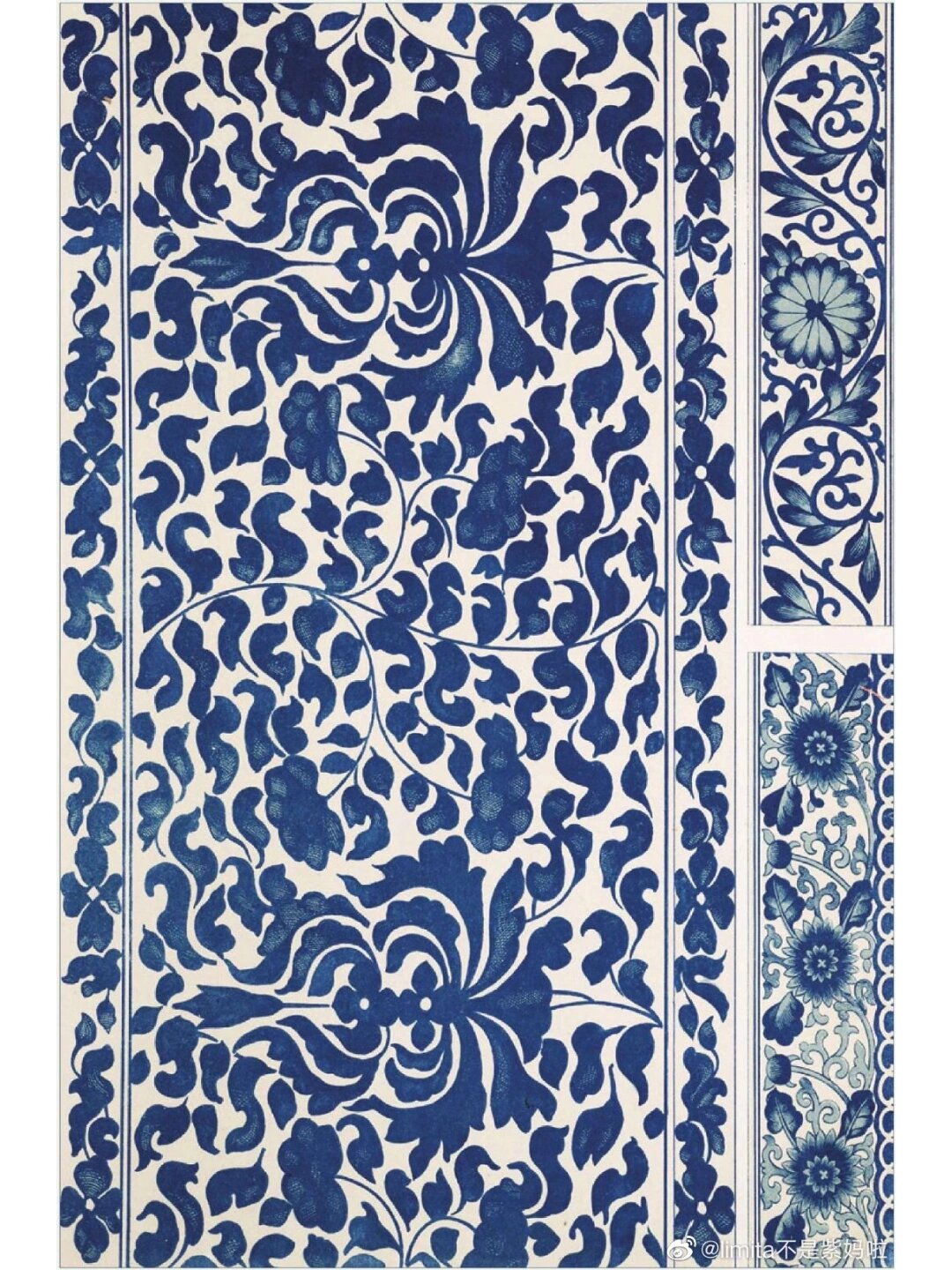 素材分享 一组超实用的青花瓷纹样