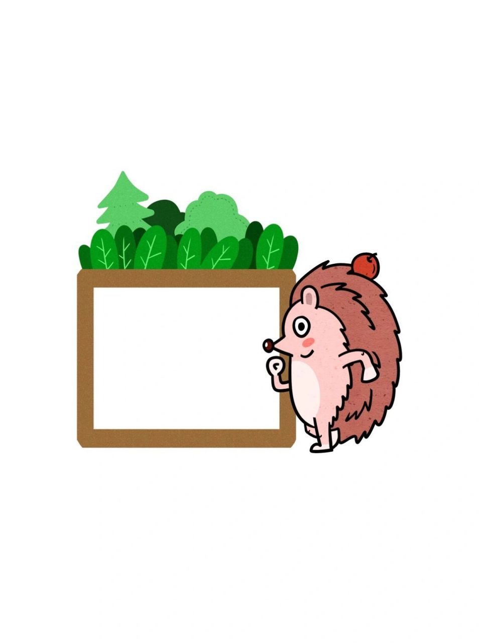 这组举牌小动物边框素材一共有15个,包括熊猫,袋鼠,奶牛,刺猬