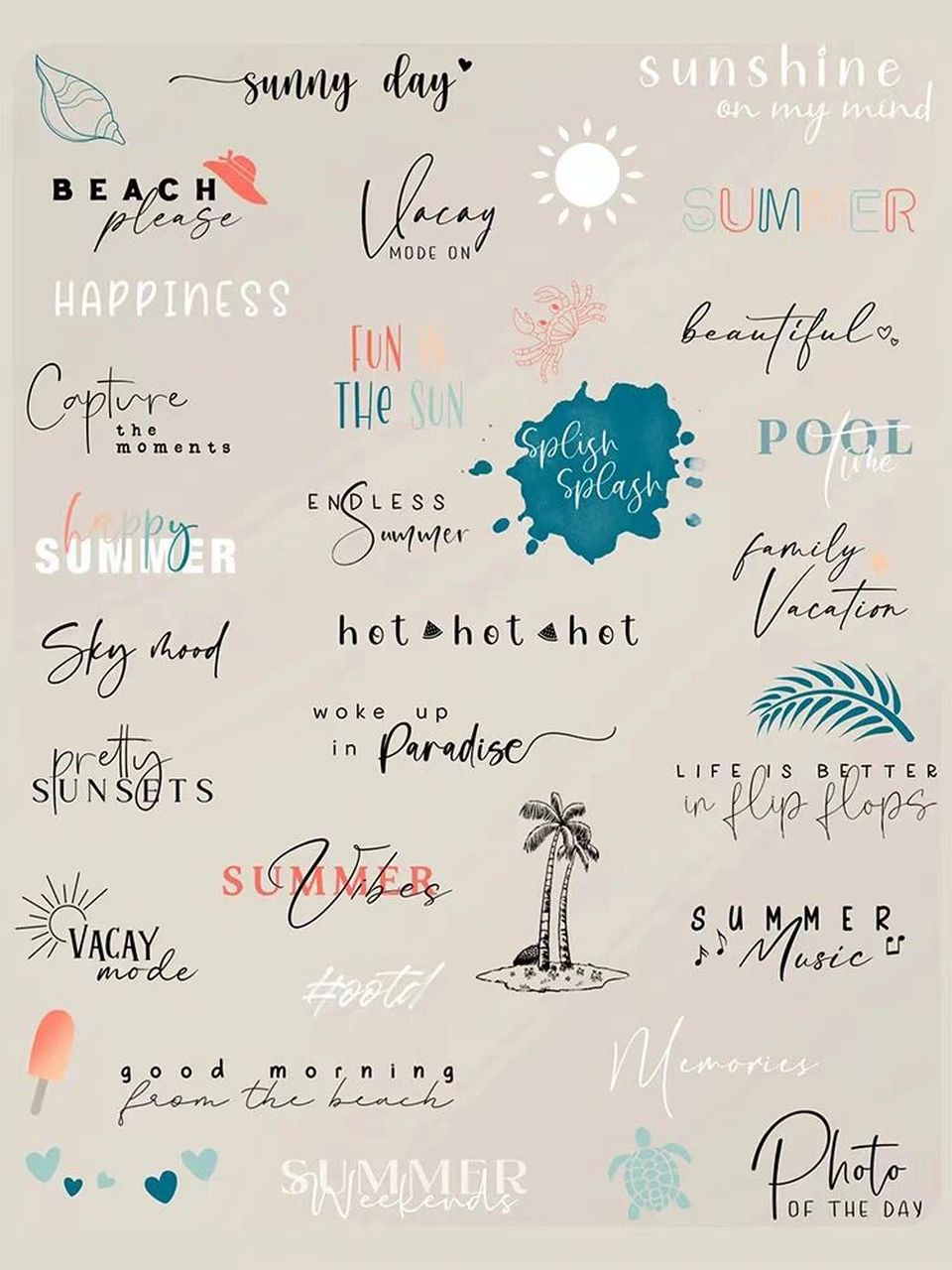 英文字体水印设计手写ins风签名素材第四波 【专辑系列】第四篇