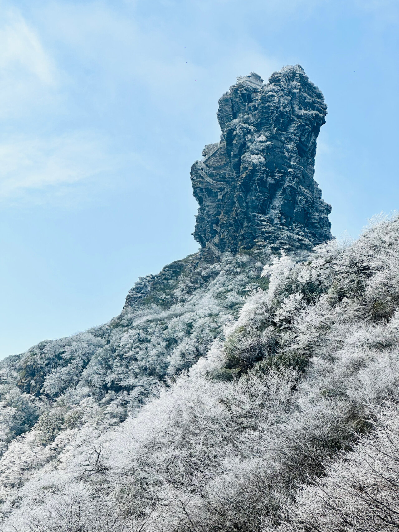 2020年梵净山雪景图片