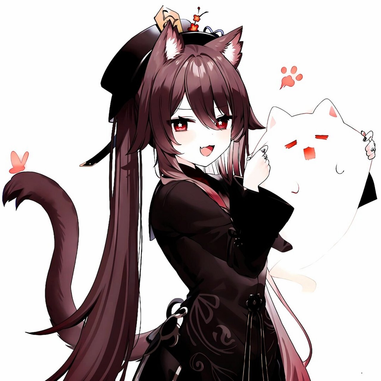 原神胡桃美图1比1头像60张(粉毛胡桃hhh)