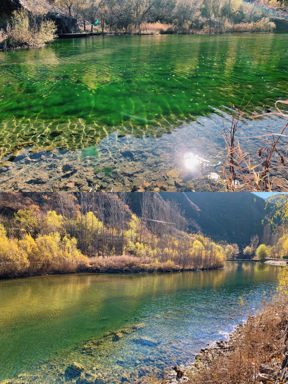 怀柔牛角湖|周末小众京郊秋景打卡好去处 秋天的美景大多数是蓝天与