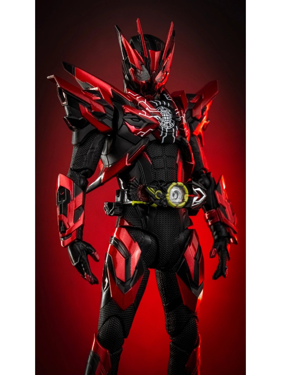 shf 假面骑士01 地狱蝗虫 个人更喜欢地狱蝗虫的配色,最可惜的是财团b