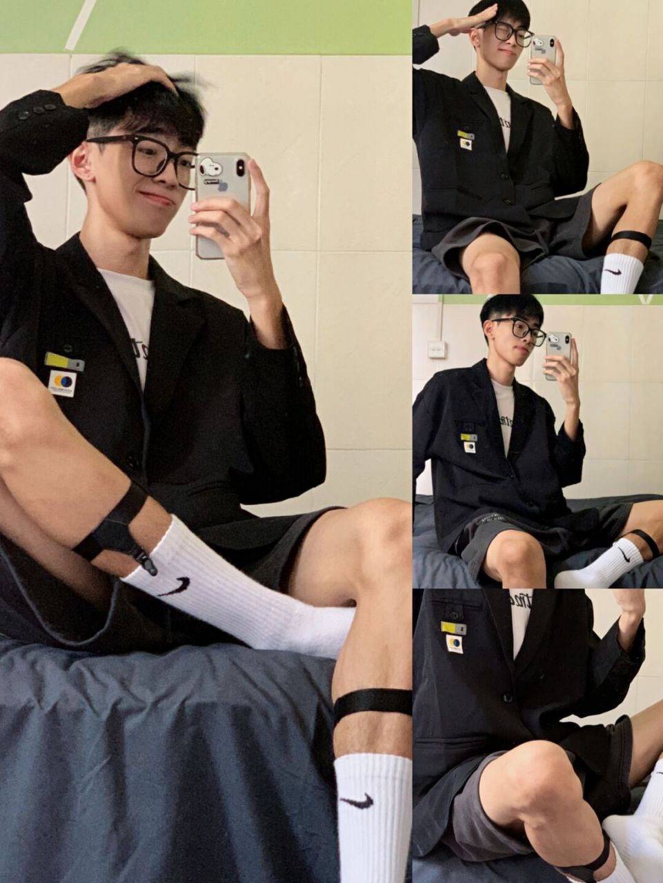 白袜西装休闲 16615个小奶狗体育生04 可以穿成这样去找你玩吗