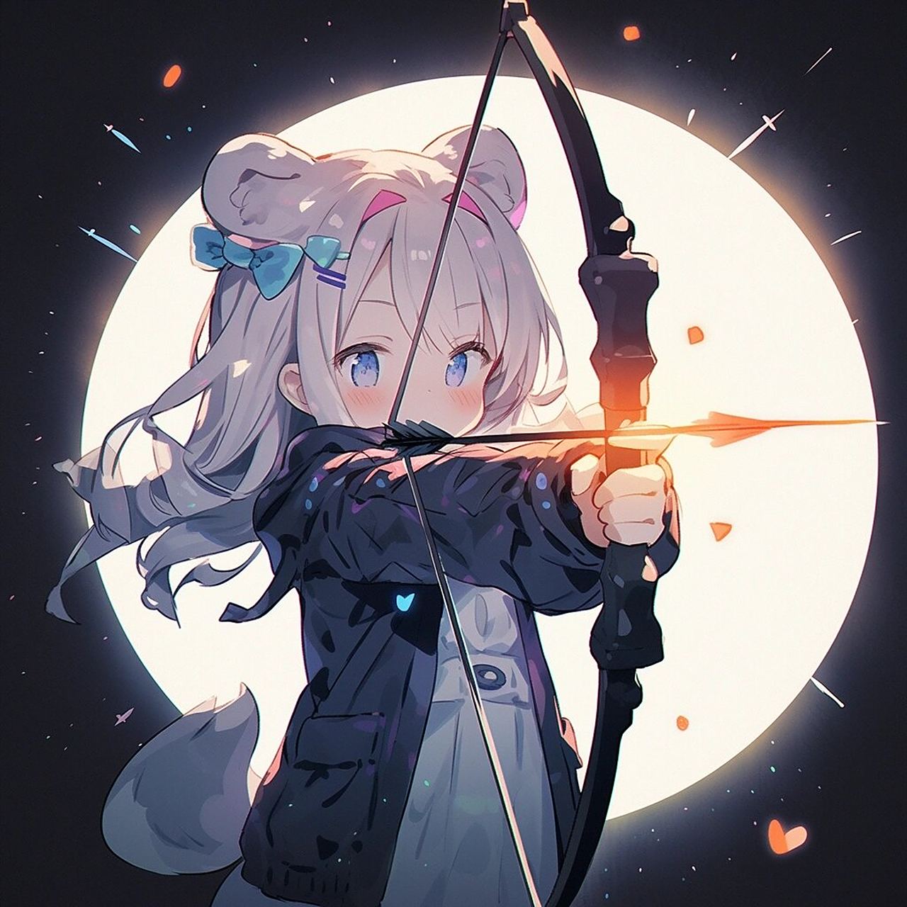 女生头像|射手座:来教我射箭叭 小射手太可爱了!