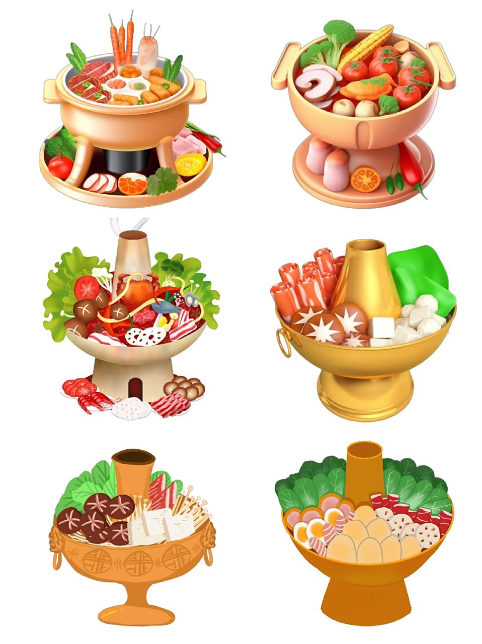 火锅串串96免抠素材|国潮美食海报素材 hello～又到了胡图分享素材