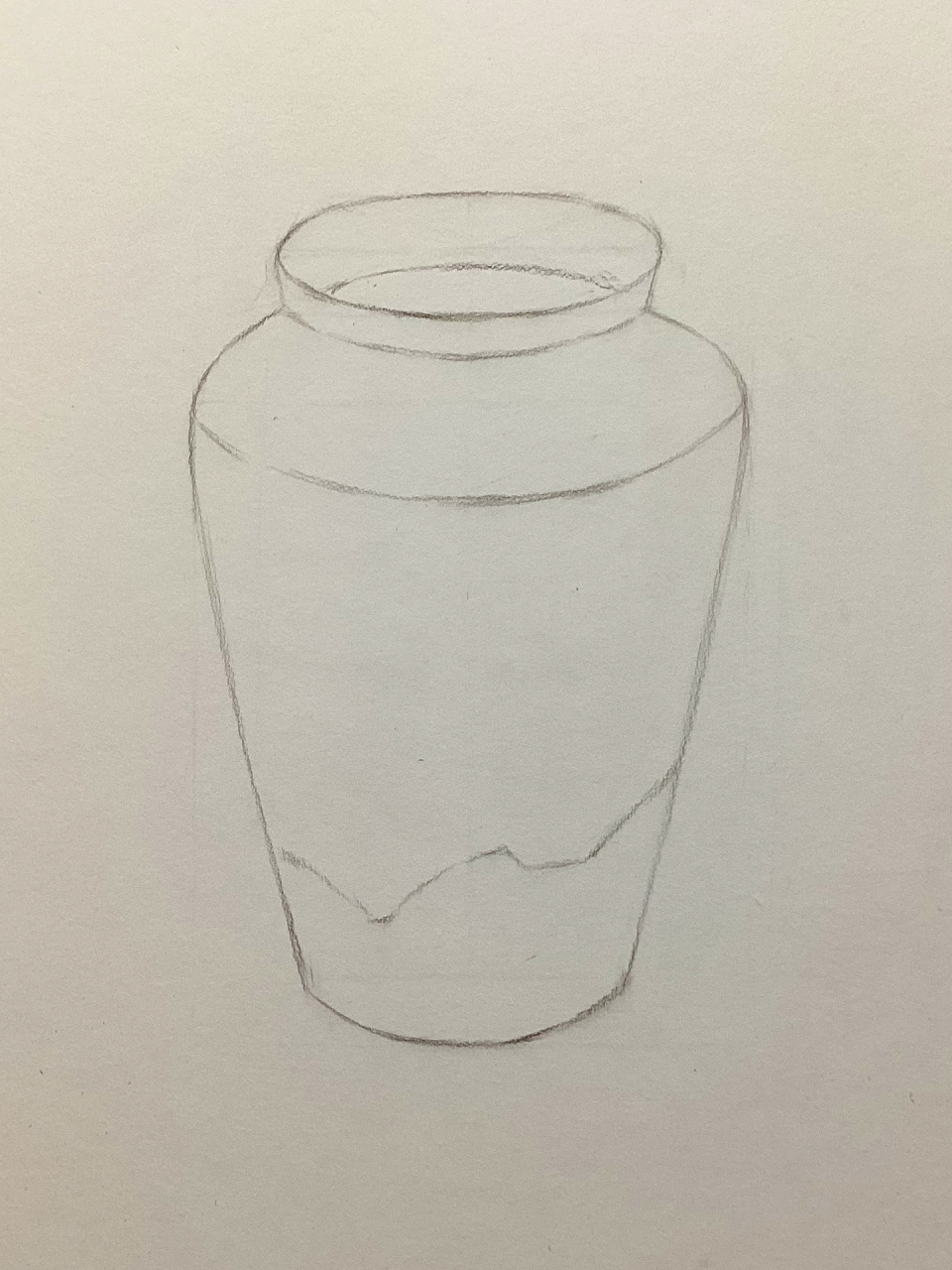 素描基础 | 罐子图文步骤 罐子形状并不复杂,但是需要注意罐口的透视