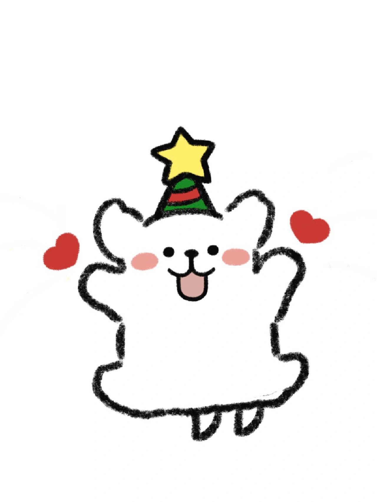 可爱开心的线条小狗✏️手残党学简笔画附教程