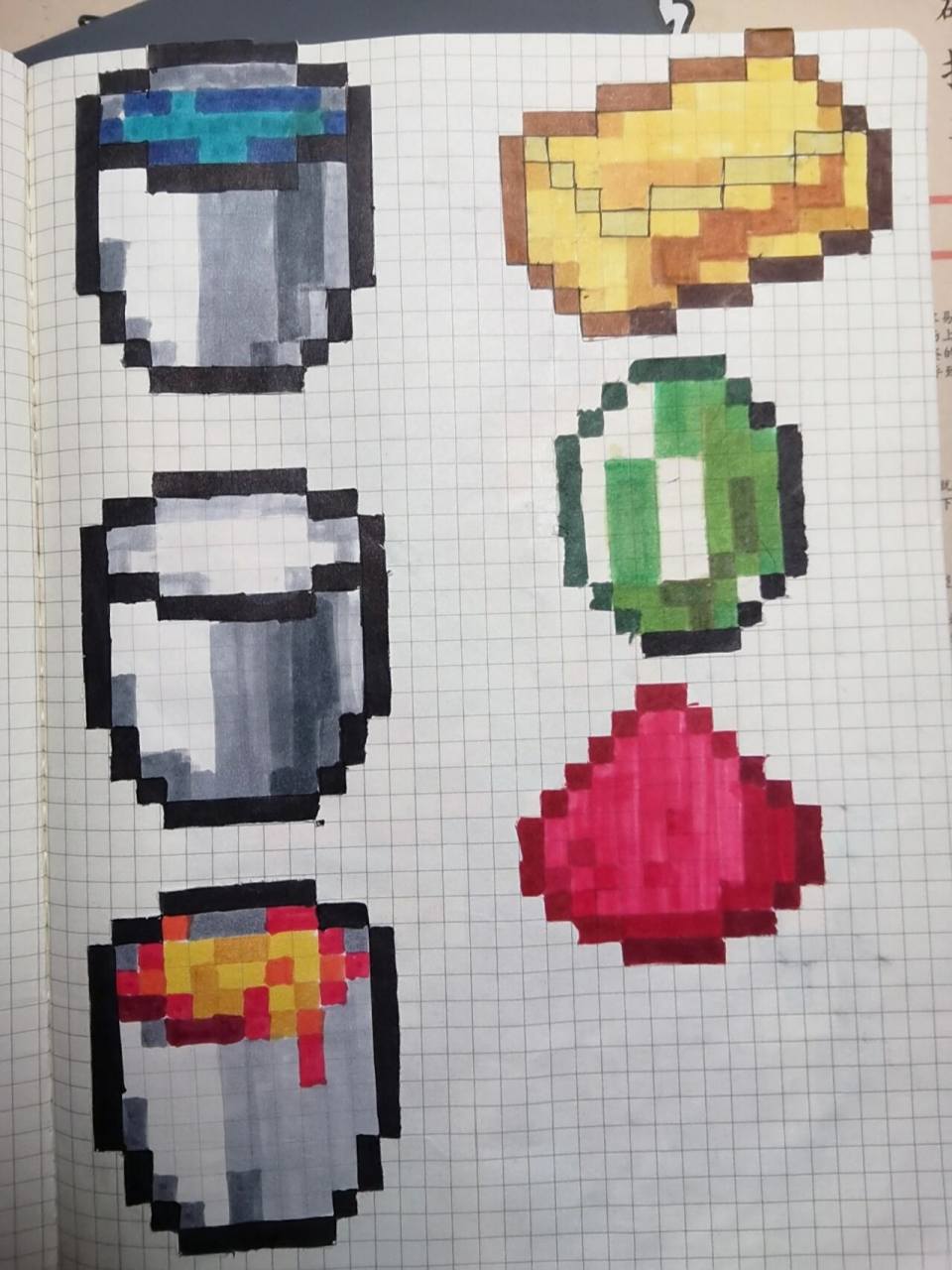19水桶等 我的世界像素画1.19开坑了!