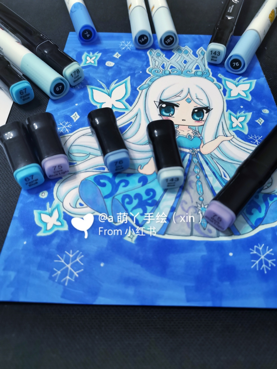 迷你世界叶罗丽冰公主简笔绘画画的日常教程 原创(第53个) 迷你世界