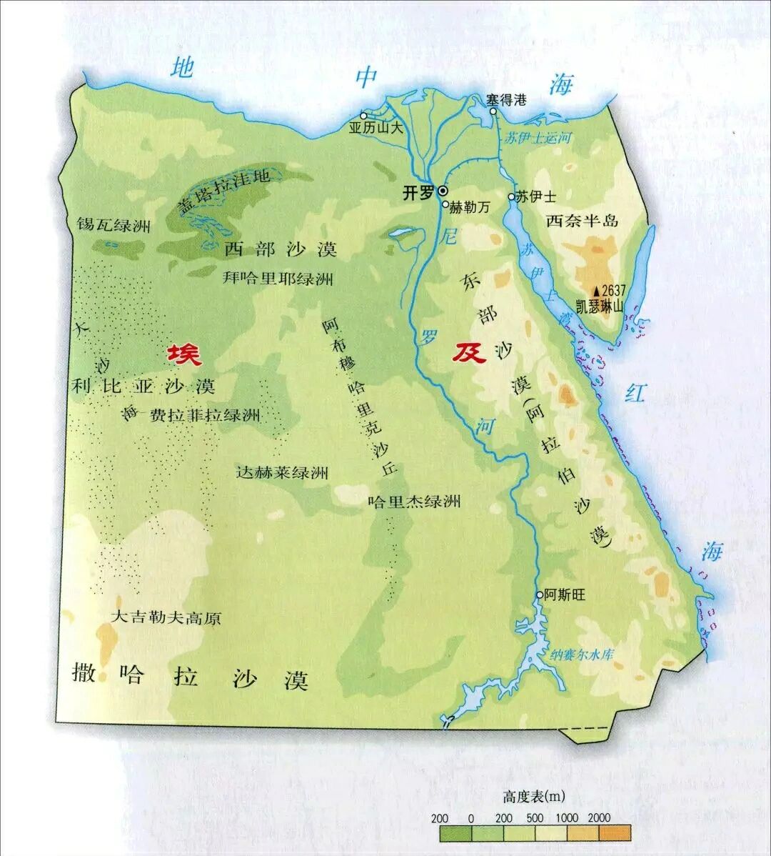 埃及地形图