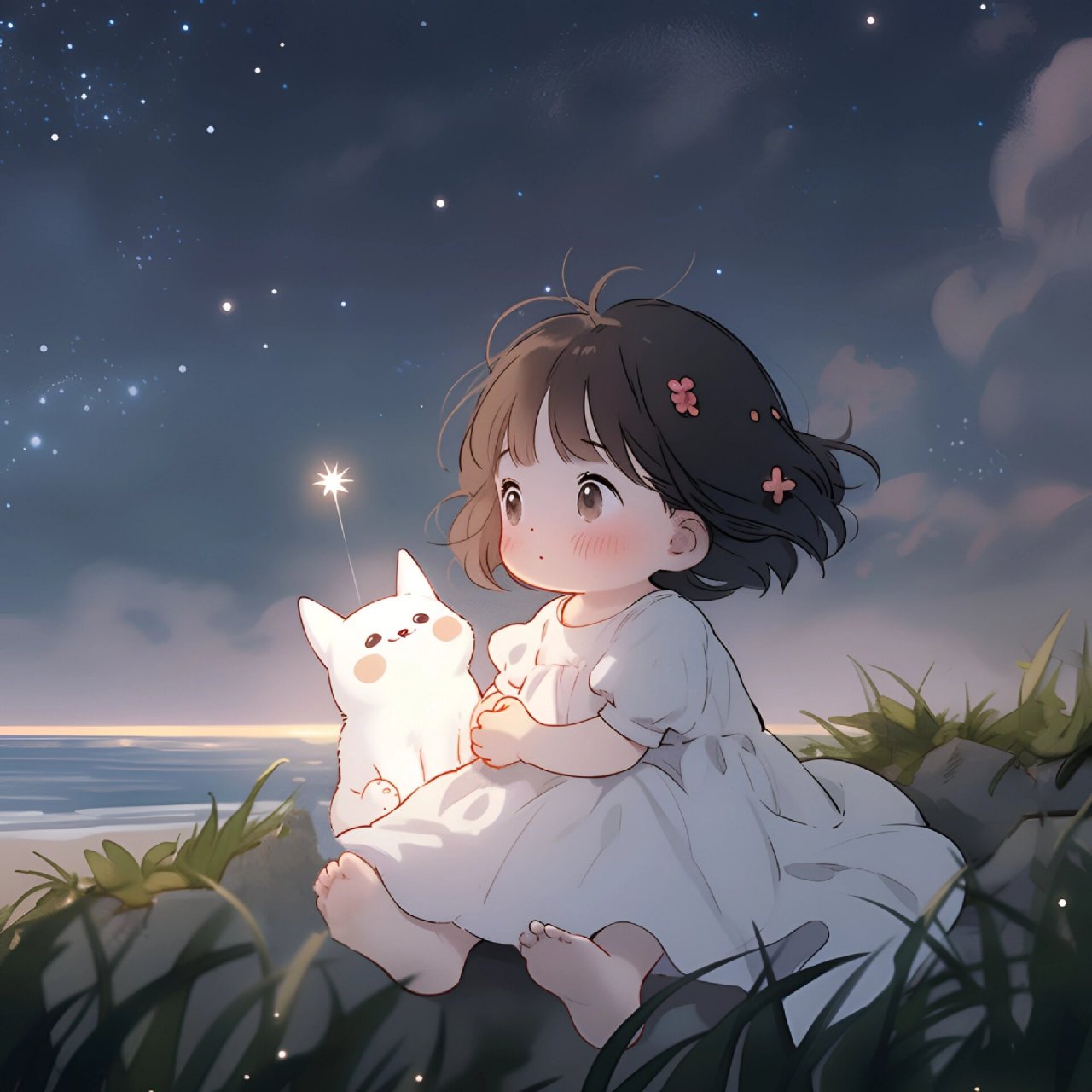 超级可爱又治愈的女生头像98 日子都是崭新的,我们都不要回头看.