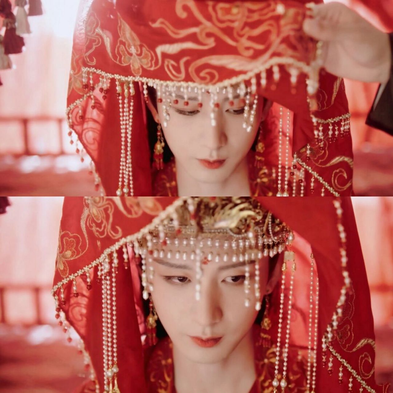 唐周男扮女装新娘子妆好好看!