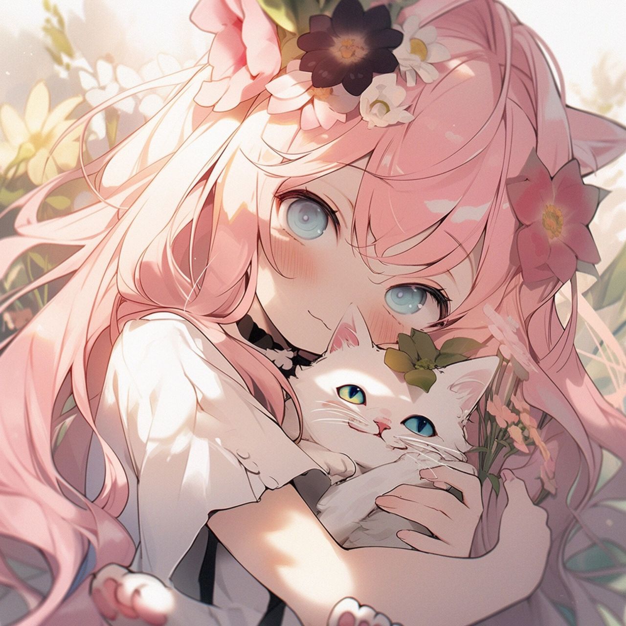 猫与少女丨女生头像·闺蜜头像