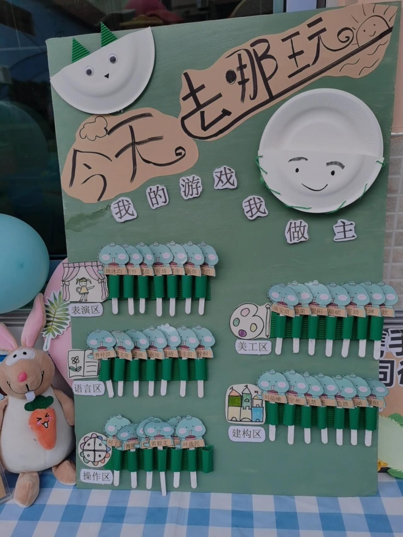 幼儿园环创主题幼儿园进区卡