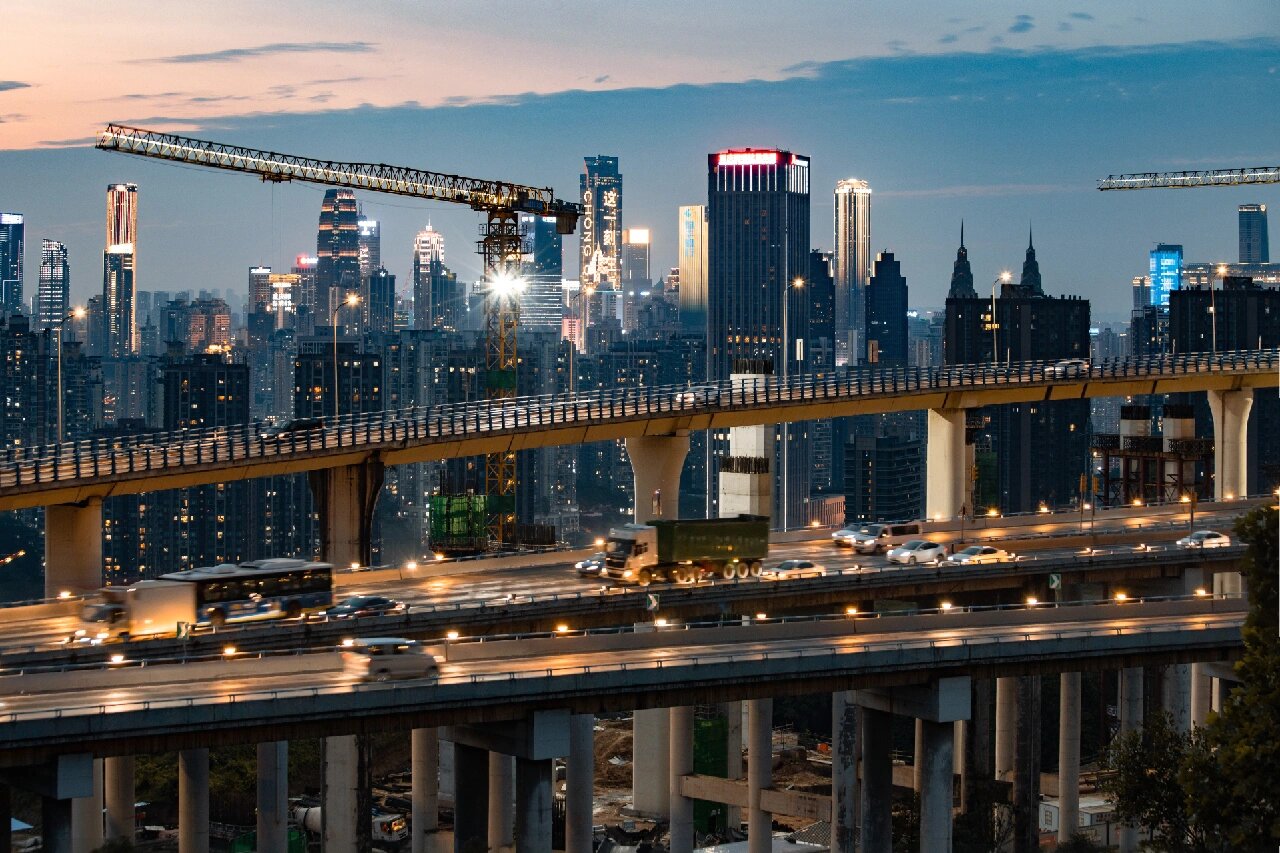 重庆最美立交桥之—江南立交 坐落在四公里内环的江南立交,那个让托儿