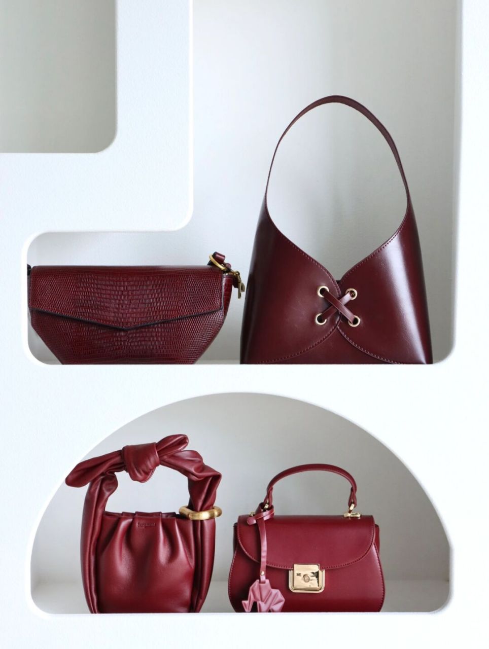 8只开运又喜庆的红色包包清单: ①candyrose ②拉菲斯汀 ③songmont