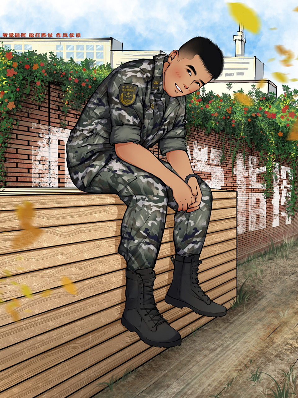盘点那些画过的武警