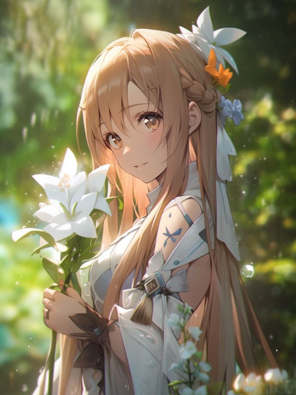 【刀剑神域】亚丝娜丨精美壁纸 (含完整壁纸)左下角进入  本是结城家